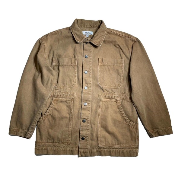 Etica Women's Medium‎ Khaki Tan Utility Jacket - Picture 1 of 8